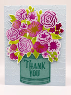 Thank You - Hand Stenciled & Stamped