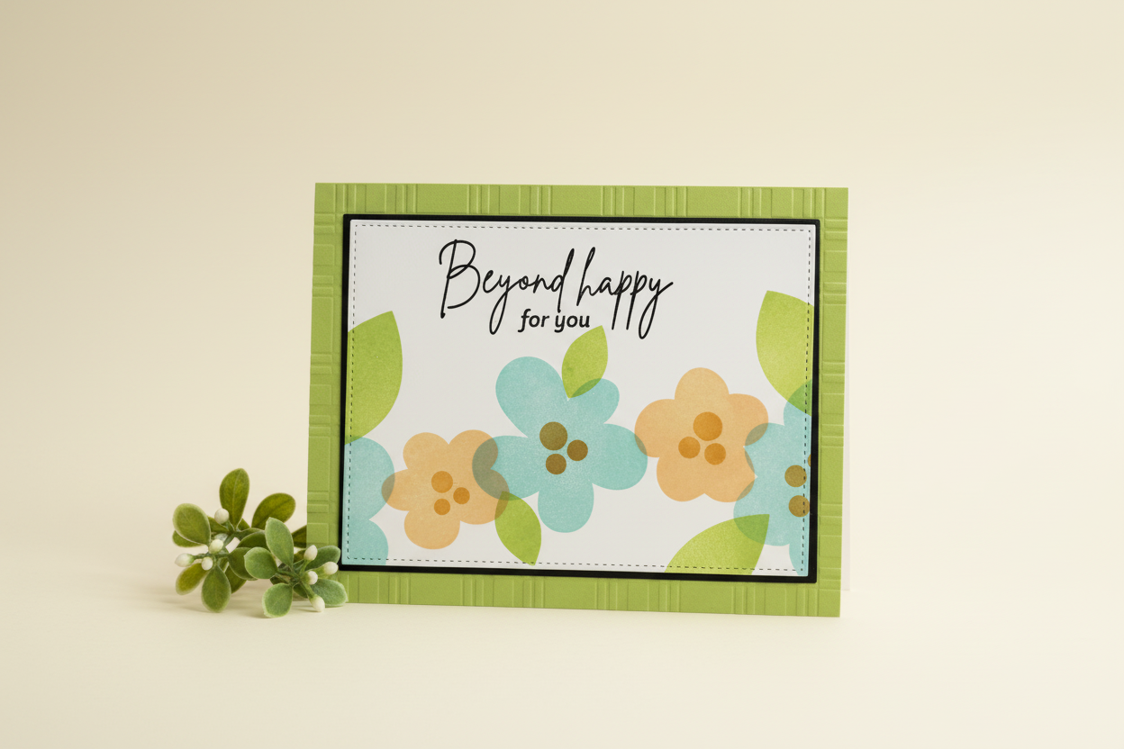 Beyond Happy for You Card Mockup