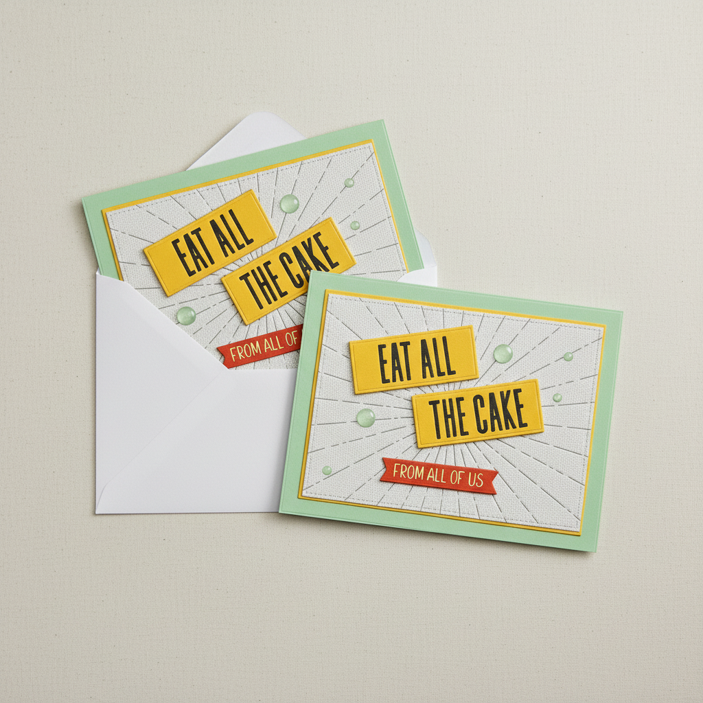 Birthday Card Envelope Mockup