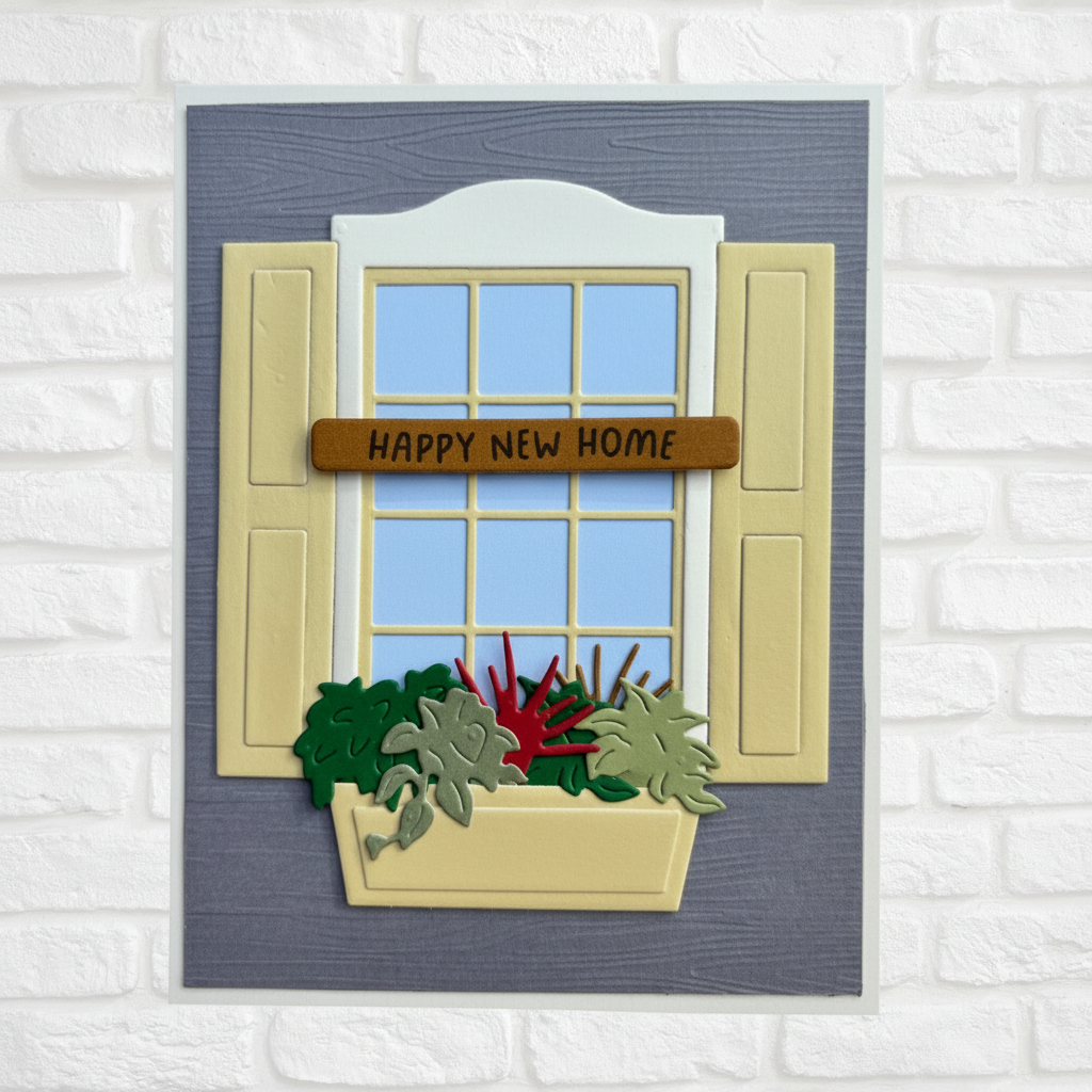 Brightened Yellow Shutters Card