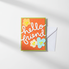 Hello Friend Card Full View Mockup