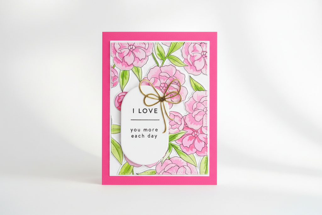I Love You More Each Day Card Mockup