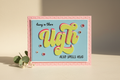 Handmade UGH Also Spells Hug card mockup