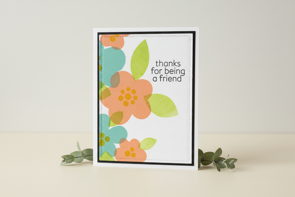 Handmade Thanks For Being a Friend card mockup