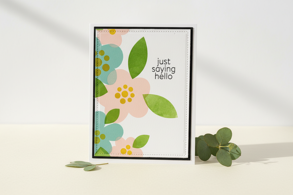 Just Saying Hello Card Mockup - New Version