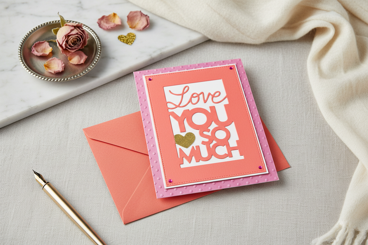 Love You So Much Card Mockup