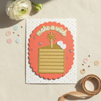 Make A Wish Birthday Card Mockup
