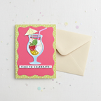 Time To Celebrate Card Flat Lay Mockup