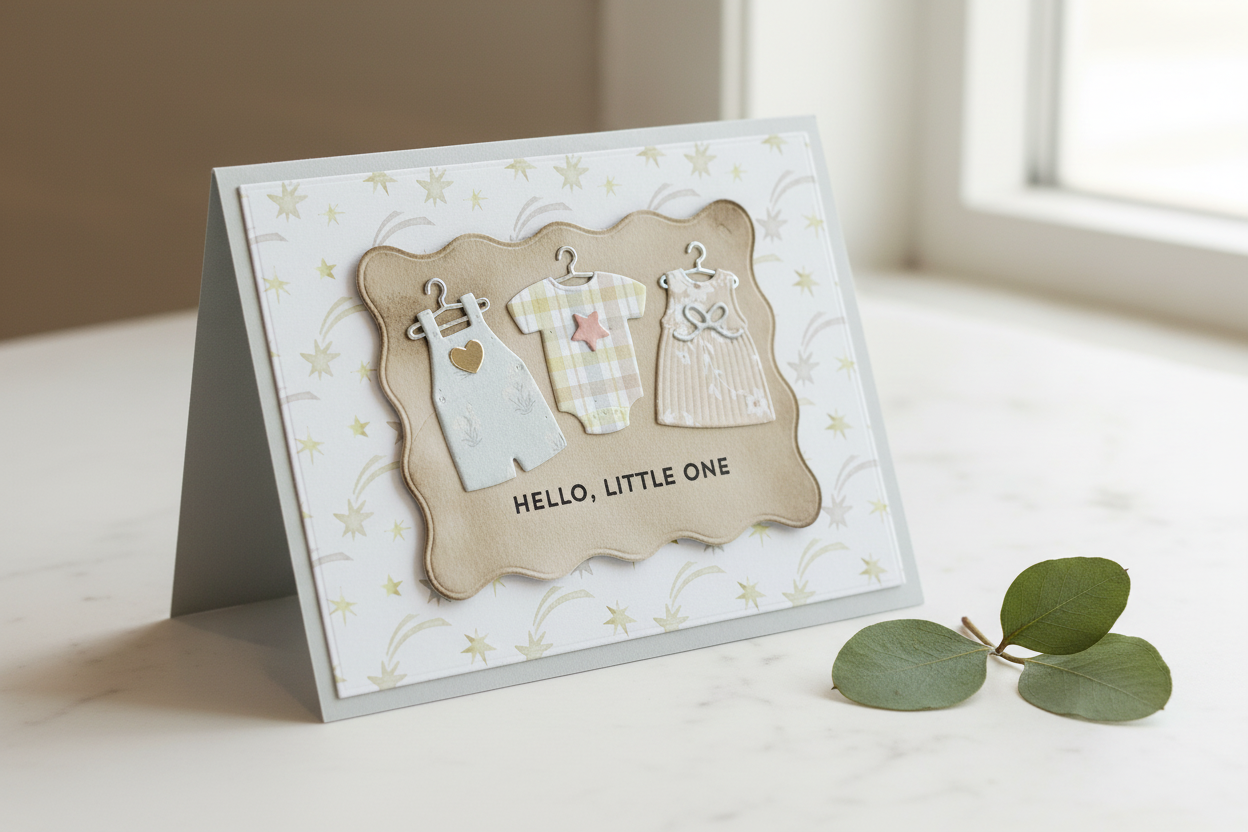Welcome Baby Card Mockup