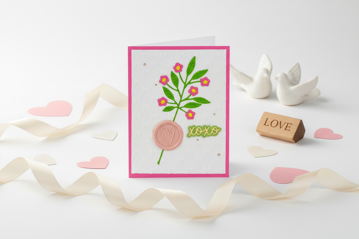 XOXO Card Valentine's Mockup