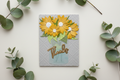 Yellow Daisies Thank You Mockup
