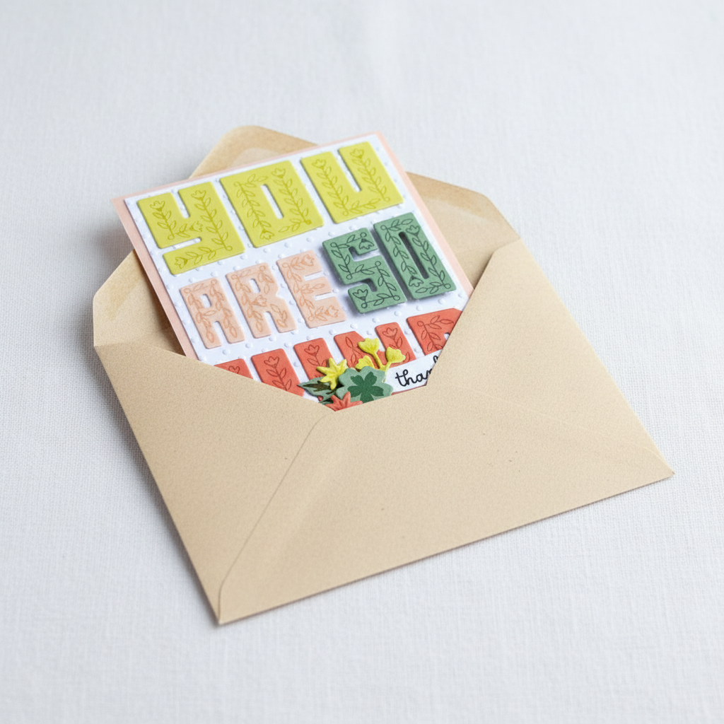 You Are So Kind Card Envelope Mockup